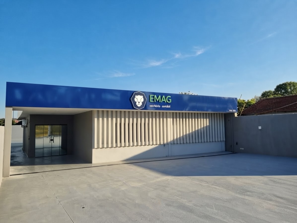 Fachada da EMAG Escritório Contábil em Maringá, Paraná